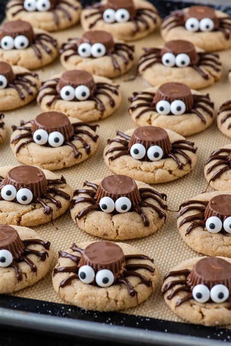 Easy Peanut Butter Spider Cookies L The First Year Blog