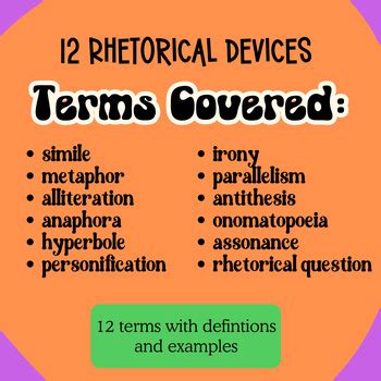 Rhetorical Devices Definitions And Examples Practice Opportunities