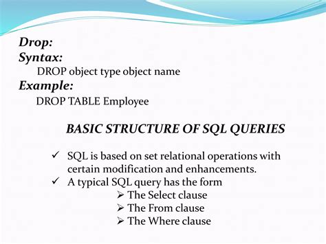 Structure Of Sql Queries Ppt