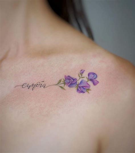 30 Pretty Sweet Pea Tattoos You Will Love Style Vp Page 8