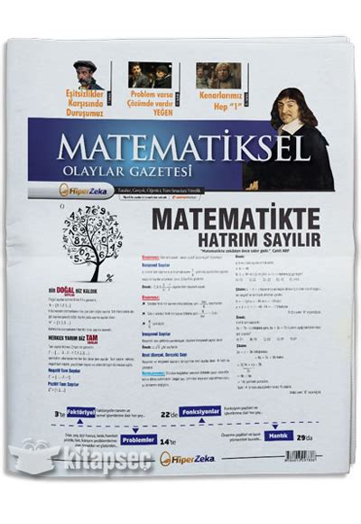 Tüm Sınavlar İçin Matematiksel Olaylar Matematik Gazetesi Hiper Zeka