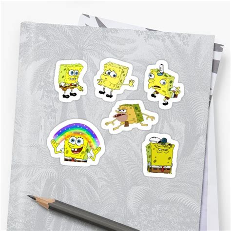 Spongebob Meme Sheet 6 Pack Sticker by MemeStickersCo | Memes funny ...