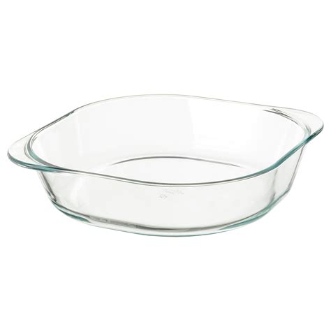 FÖljsam Oven Dish Clear Glass 245x245 Cm Ikea Eesti