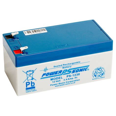 Powersonic PS 1230 12V 3 4Ah Sealed Lead Acid SLA Battery Rapid