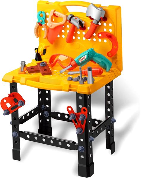 Unih Toddler Tool Bench With Electric Drill Toddler