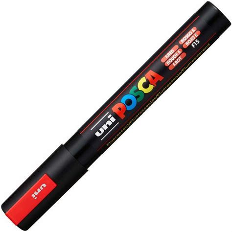 Marker Uni Pc M Posca Fluorescentno Crveni Dantkom