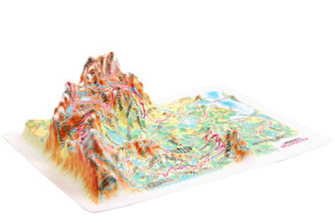 Kazakhstan Raised Relief Map Souvenir Size Mapagents