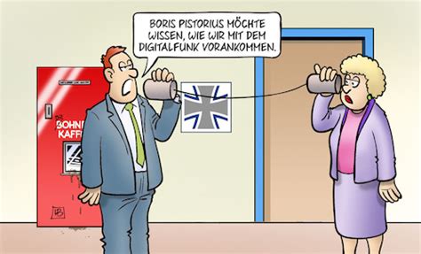 Digitalfunk Von Harm Bengen Politik Cartoon TOONPOOL