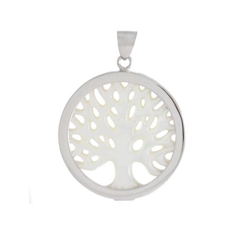 Plata Árbol de la Vida colgante elegante