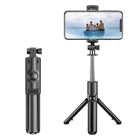 Tripod Tongsis S03 3in1 Mini Selfie Stick 360° Wireless Bluetooth