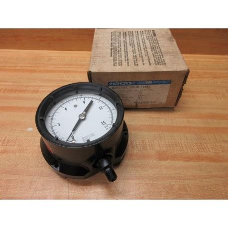 Ashcroft 45 1379 AS 02L 15 34 FT H20 Duragauge Pressure Gauge Mara