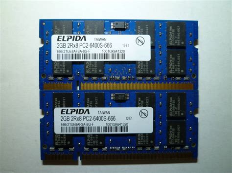 ELPIDA PC2 6400S 4GB 2GB2枚 DDR2 800 200pin 2GB 売買されたオークション情報yahooの商品