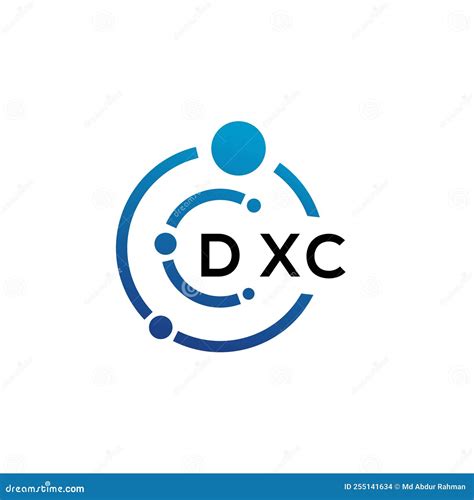 Dxc Letter Logo Design On White Background Dxc Creative Initials Letter Logo Concept Stock