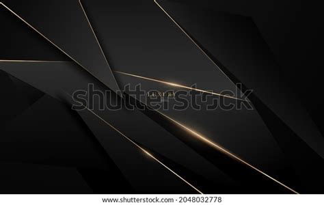 Abstract Black Line Arts Background Luxury Stock Vector (Royalty Free ...