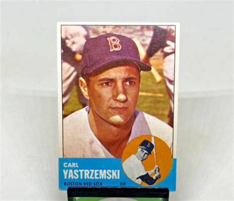 1963 Topps MLB Baseball 115 Carl Yastrzemski Boston Red Sox EBay