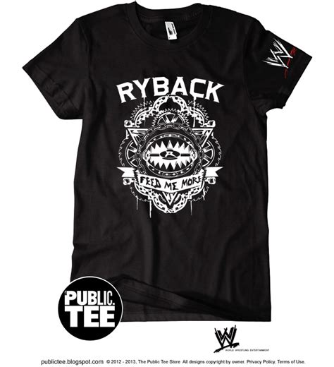 The Public Tee Store ONLINE!: RYBACK Feed Me More WWE Design Tee