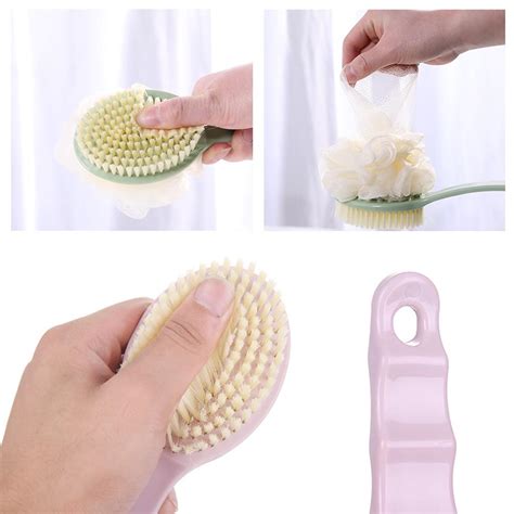 Buy Long Handle Back Body Brush Bath Shower Exfoliating Scrub Skin Massages At Affordable Prices