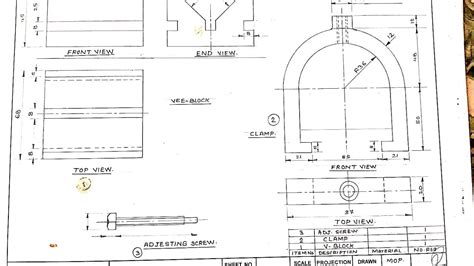 Assembly Of V Block With Clamp Youtube