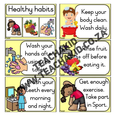 Healthy Habits Life Skills Theme Digital Teachakid