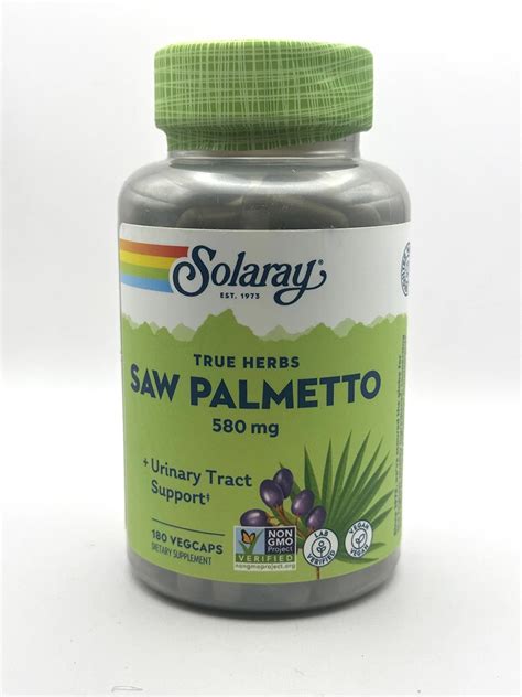 Solaray Saw Palmetto Capsules G W Herbs