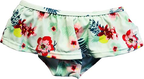 Banz Banz Baby Mädchen Swimwear S bbmf Bikini Unterteile Minze Blumen Small Badeshorts