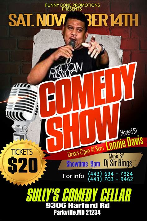 Baltimore Comedy Club Sully's Comedy Cellar :: Saturday Night Comedy Show