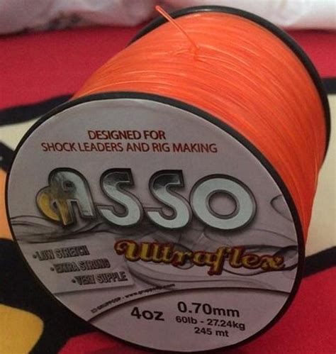 Asso Ultraflex Spool Oz Shock Leader Orange Mottola Sport