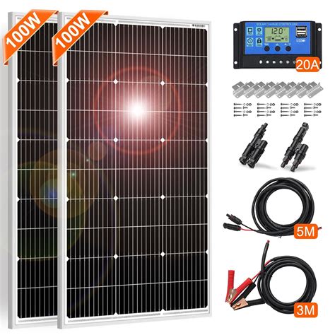 Dokio Pc Panneau Solaire W V Photovolta Que Monocristallin W