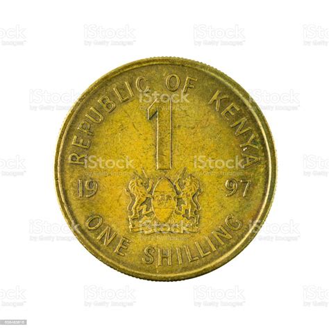 1 Kenyan Shilling Coin Obverse Isolated On White Background Stock Photo