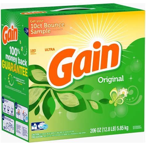 Gain Original Ultra Powder Laundry Detergent With Oxi Liquid Power 206