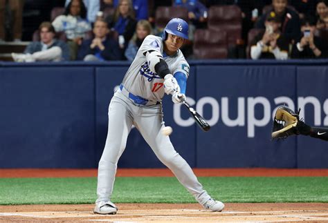 박찬호 시구로 2024 Mlb 개막오타니 다저스 첫 타석은 유격수 땅볼