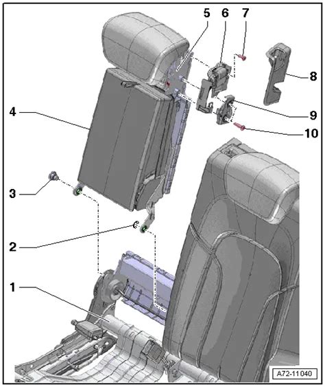 Audi Q5 Bench Seatsingle Seats Component Locations Overview Seat