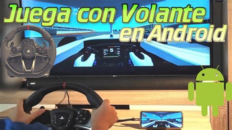 Juego Usando Un Volante Pedales Y Conectado A La Tv En Android Youtube