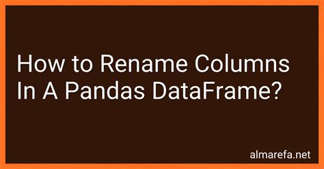 How To Rename Columns In A Pandas DataFrame In 2024