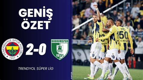 FENERBAHÇE 2 0 BODRUM FK MAÇ ÖZETİ fenerbahçe bodrum fb bodrumspor