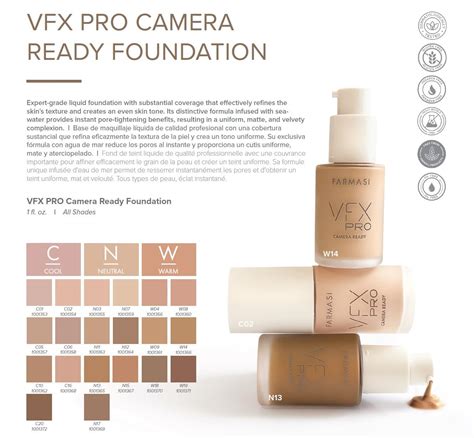 FARMASi Base Vfx Pro crema líquida de cobertura completa cobertura