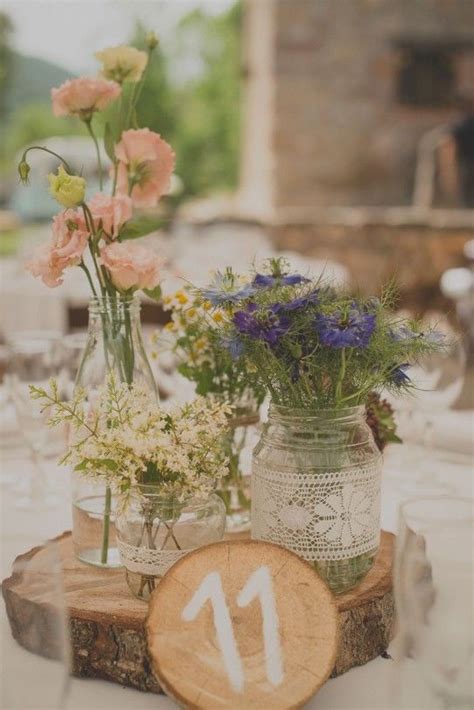 decoración mesa boda campestre bodasdecuento Mesas de boda