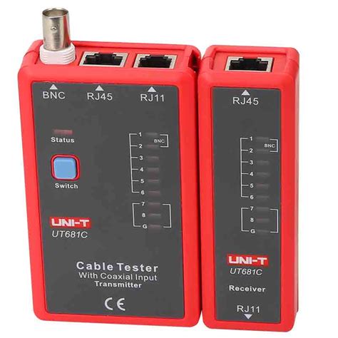 UT681C Tester Kabli Sieciowych RJ45 RJ11 BNC