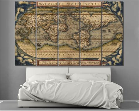 15 Photos Old World Map Wall Art