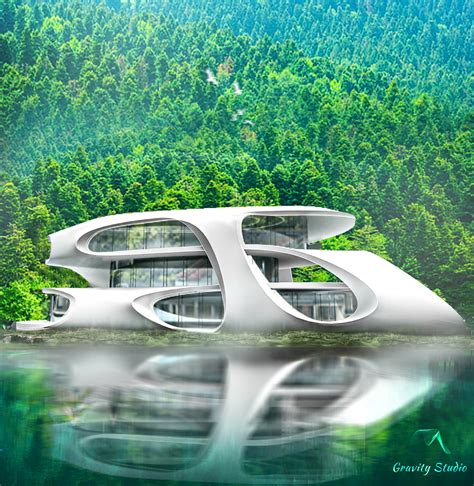 Alyona Villa: a futuristic house in Ghan|Futuristic