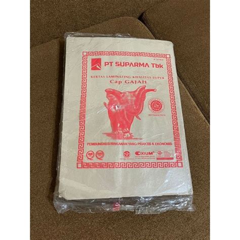 Jual Kertas Nasi Cap Gajah Pembungkus Makanan 250 Lembar Shopee Indonesia