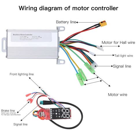 V W Electric Scooter Brushless Motor Controller Control Module