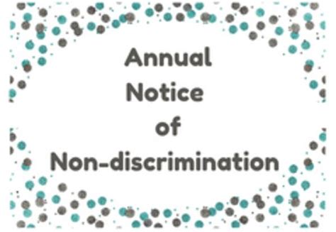 Annual Notice Of Non Discrimination Hernando County School District