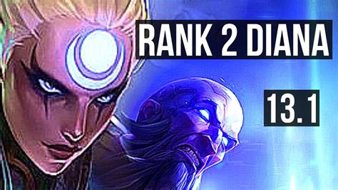 DIANA Vs RYZE MID Rank 2 Diana Rank 8 Dominating TR Grandmaster