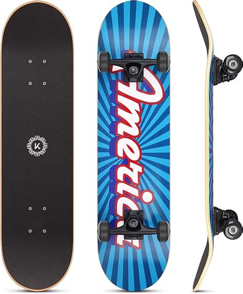 31 Inch Double Kick Concave Teens Kids Skateboard With 7 Layer Maple