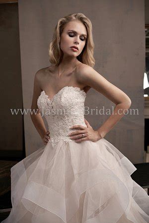 T192010 Sweetheart Strapless Lace Bodice And Organza Tulle Wedding