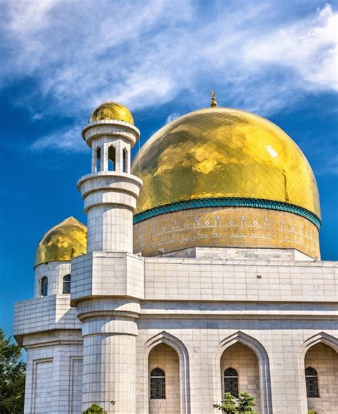 Premium Photo View Of The Central Mosque Of Almaty In Kazakhstan