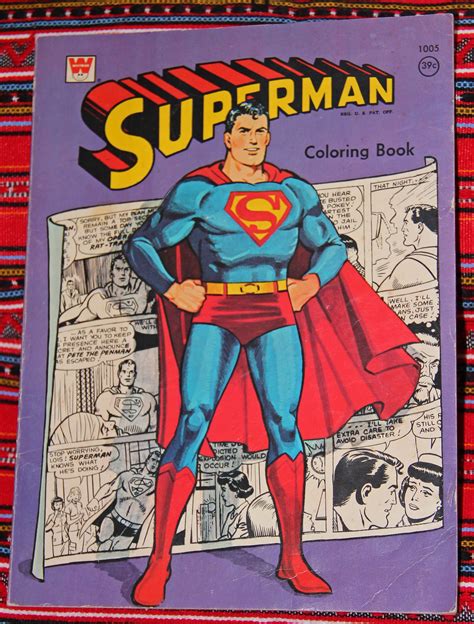 Superman Coloring Book Whitman Published At The Time The