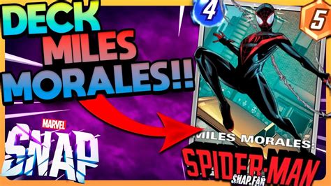 DECK MILES MORALES MARVEL SNAP GAMEPLAY ESPAÑOL YouTube