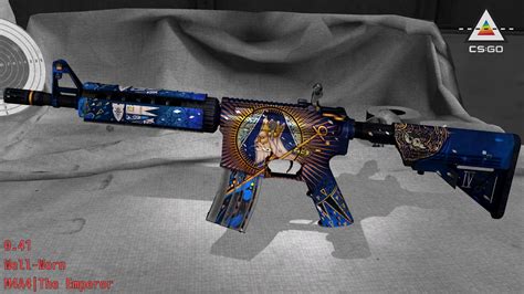 M4A4 The Emperor Skin Wear Preview YouTube